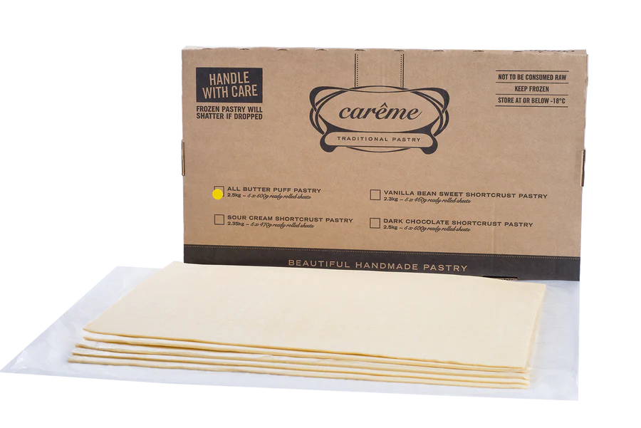 CAREME PASTRY BUTTER PUFF SHEETS 2.5KG — Marketplace