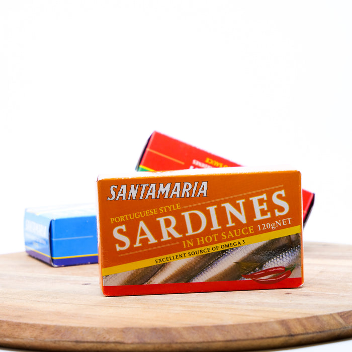 SANTAMARIA SARDINES HOT IN TIN 120G