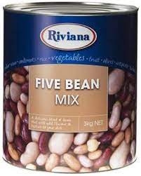 RIVIANA FIVE BEAN MIX IN TIN 3KG